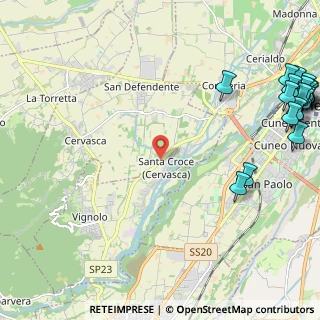 Mappa Santa Croce, 12010 Cervasca CN, Italia (3.6555)