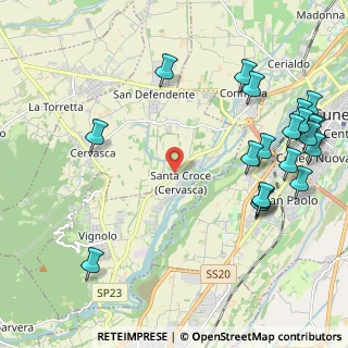 Mappa Santa Croce, 12010 Cervasca CN, Italia (2.803)