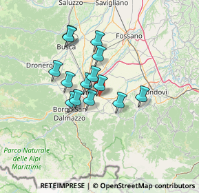 Mappa Via Regione Colombero, 12016 Peveragno CN, Italia (10.37)