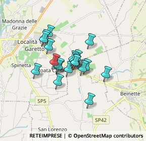 Mappa Via Regione Colombero, 12016 Peveragno CN, Italia (1.1125)