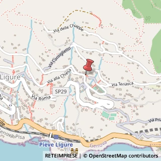 Mappa Via Rinaldo Olcese, 12, 16031 Pieve Ligure, Genova (Liguria)