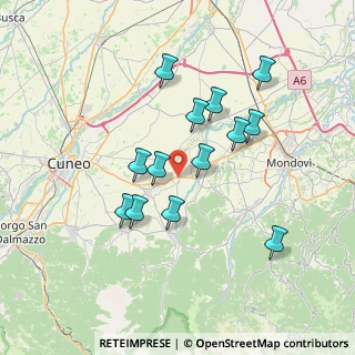 Mappa Via Torre dei Mussi, 12040 Margarita CN, Italia (6.58462)