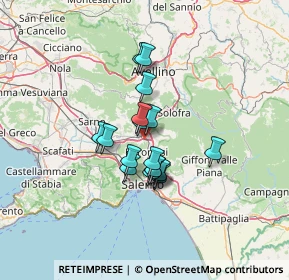 Mappa Vico Biforcato, 84085 Mercato San Severino SA, Italia (9.97778)