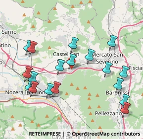 Mappa Via San Eustachio San Felice, 84085 Mercato San Severino SA, Italia (4.675)