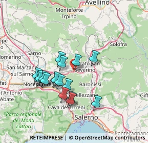 Mappa A30 Caserta - Salerno, 84085 Mercato San Severino SA, Italia (6.74556)