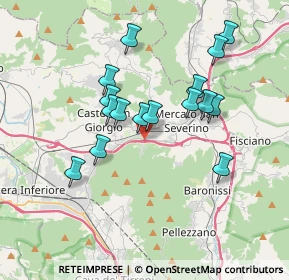 Mappa A30 Caserta - Salerno, 84085 Mercato San Severino SA, Italia (3.47188)