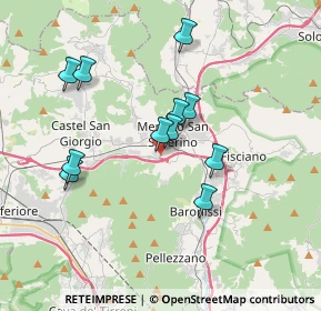 Mappa Via Spiano S.Girolamo, 84085 Mercato San Severino SA, Italia (3.43)