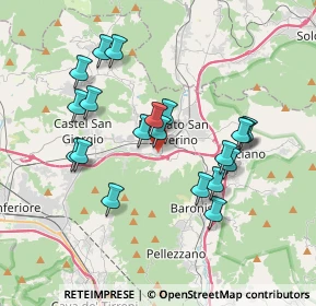 Mappa Piazza San Marco, 84085 Mercato San Severino SA, Italia (3.711)