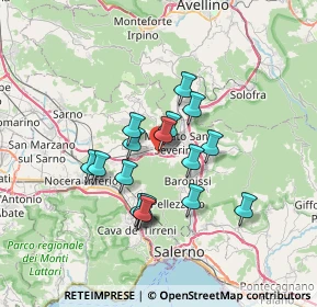 Mappa Via Pincera, 84085 Mercato San Severino SA, Italia (5.94059)