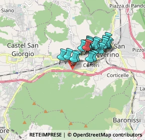 Mappa Via Pincera, 84085 Mercato San Severino SA, Italia (1.2775)