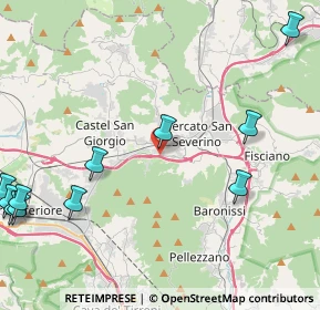 Mappa Via Pincera, 84085 Mercato San Severino SA, Italia (6.46182)