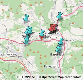 Mappa Via Pincera, 84085 Mercato San Severino SA, Italia (3.28737)