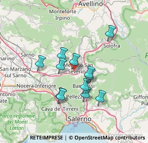 Mappa Via Brecciosa, 84085 Mercato San Severino SA, Italia (6.08333)