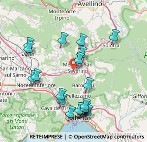 Mappa Via Brecciosa, 84085 Mercato San Severino SA, Italia (8.934)
