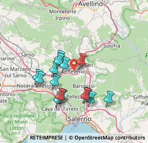 Mappa Via Brecciosa, 84085 Mercato San Severino SA, Italia (6.832)