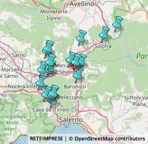 Mappa CAP, 84084 Fisciano SA, Italia (6.64167)