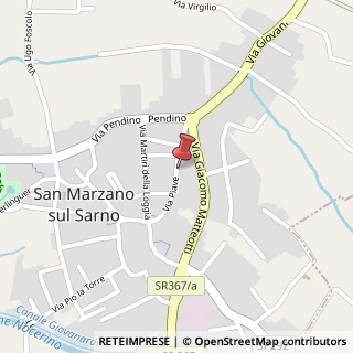 Mappa Via Piave, 74, 84010 San Marzano sul Sarno, Salerno (Campania)