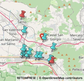 Mappa Via Campo Ceraso, 84083 Castel San Giorgio SA, Italia (4.38357)