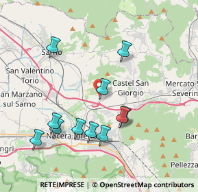 Mappa Via Campo Ceraso, 84083 Castel San Giorgio SA, Italia (4.18273)