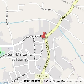 Mappa Via Piave, 101, 84010 San Marzano sul Sarno, Salerno (Campania)