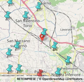 Mappa Via Caiano, 84014 Nocera Inferiore SA, Italia (3.28538)