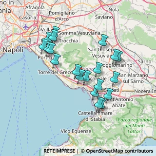 Mappa Via Dante, 80040 Trecase NA, Italia (7.489)