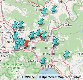 Mappa Via Vignola, 84085 Mercato San Severino SA, Italia (8.228)