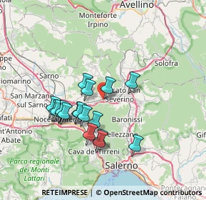 Mappa Via Vignola, 84085 Mercato San Severino SA, Italia (6.73)