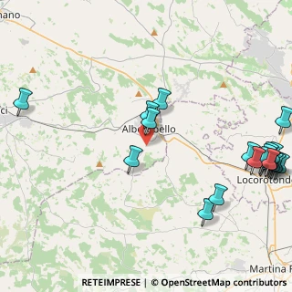 Mappa Contrada Bosco Selva, 70011 Alberobello BA, Italia (6.3485)