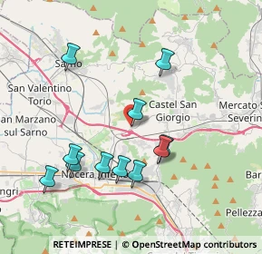 Mappa Via Claudia Lanzara, 84083 Castel San Giorgio SA, Italia (4.00455)