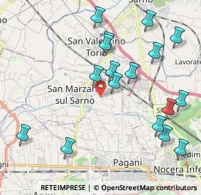 Mappa Via Prima, 84016 Pagani SA, Italia (2.48235)