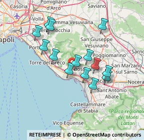 Mappa Via Carlo Pisacane, 80040 Trecase NA, Italia (6.65714)