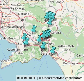 Mappa Via Domenico Cirillo, 84085 Mercato San Severino SA, Italia (10.6195)