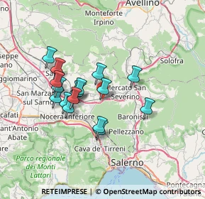 Mappa Via Domenico Cirillo, 84085 Mercato San Severino SA, Italia (6.14706)