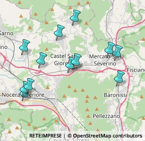 Mappa Via Domenico Cirillo, 84085 Mercato San Severino SA, Italia (4.46667)