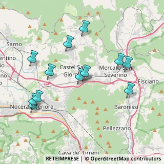 Mappa Via Cirillo, 84085 Mercato San Severino SA, Italia (4.46667)