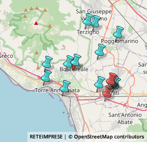 Mappa Via del Popolo, 80041 Boscoreale NA, Italia (3.88125)