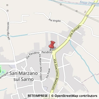 Mappa Via Pendino, 117, 84010 San Marzano sul Sarno, Salerno (Campania)