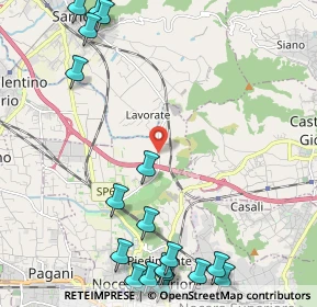 Mappa Via Fiano 104 Via Fiano, 84014 Nocera inferiore SA, Italia (3.4025)