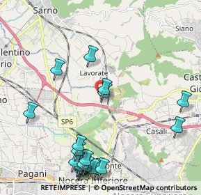 Mappa Via Fiano 104 Via Fiano, 84014 Nocera inferiore SA, Italia (2.861)