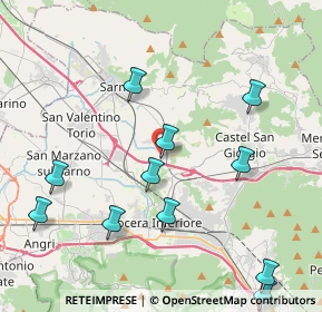 Mappa Via Fiano 104 Via Fiano, 84014 Nocera inferiore SA, Italia (5.1)