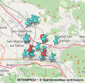 Mappa Via Fiano 104 Via Fiano, 84014 Nocera inferiore SA, Italia (3.28412)