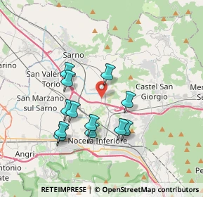 Mappa Via Fiano 104 Via Fiano, 84014 Nocera inferiore SA, Italia (3.51333)