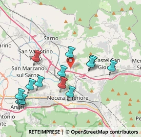 Mappa Via Fiano 104 Via Fiano, 84014 Nocera inferiore SA, Italia (4.39385)