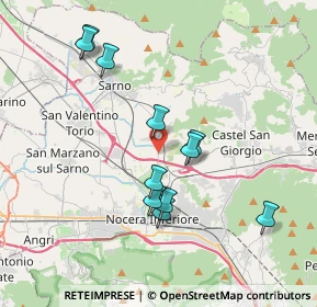 Mappa Via Fiano 104 Via Fiano, 84014 Nocera inferiore SA, Italia (3.85091)