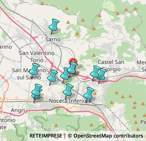Mappa Via Fiano 104 Via Fiano, 84014 Nocera inferiore SA, Italia (3.4625)