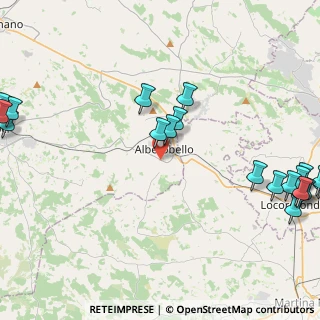 Mappa Via 7 Liberatori D. Selva, 70011 Alberobello BA, Italia (6.753)