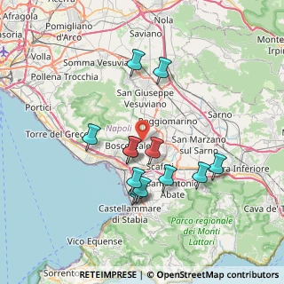 Mappa Via Vecchia Aquini, 80040 Terzigno NA, Italia (7.15077)