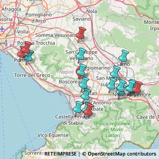 Mappa Via Vecchia Aquini, 80040 Terzigno NA, Italia (9.2615)