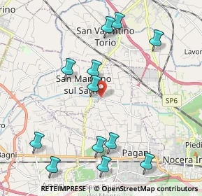 Mappa Via Termine Bianco, 84016 Pagani SA, Italia (2.52583)